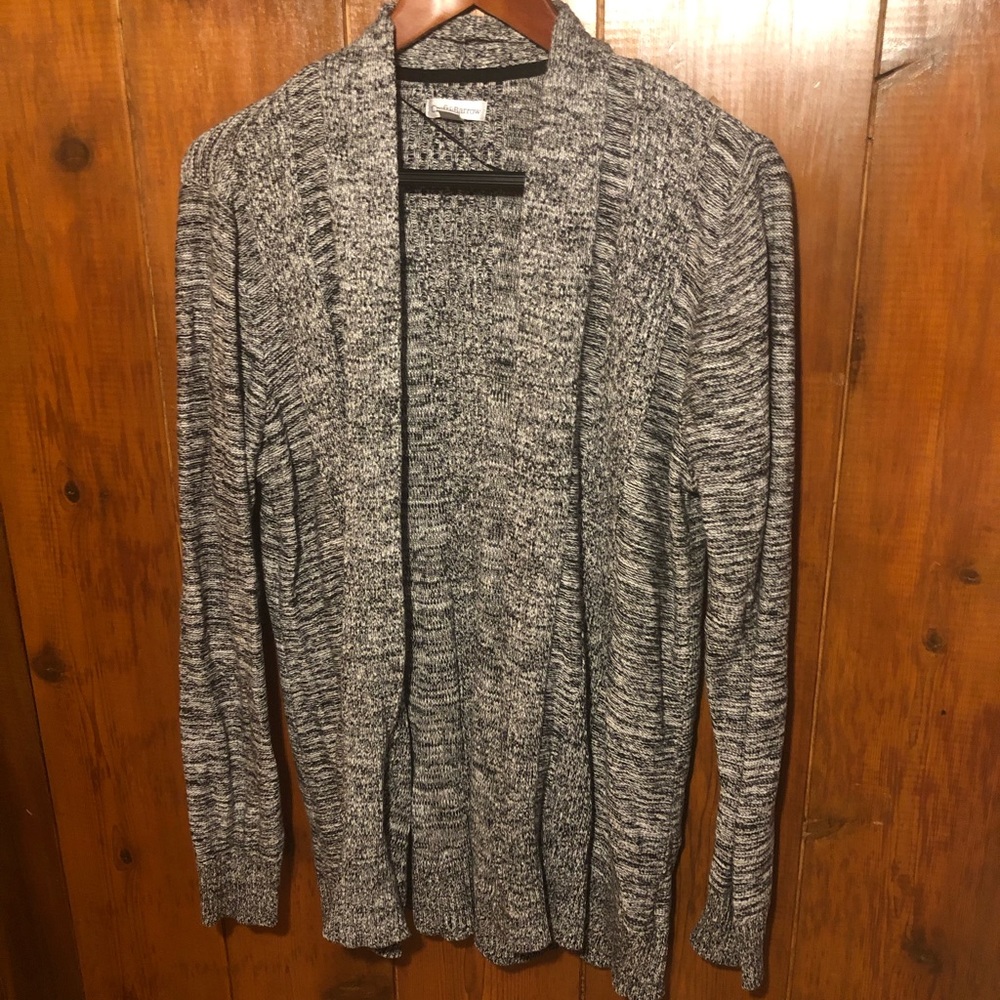 Croft & Barrow Cozy Grey Knit Sweater Cardigan